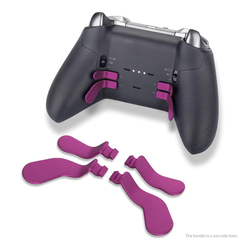 CHARM FOCUS 16-in-1 Metal Thumbsticks Replacement Kits for Xbox Elite Series 2, Xbox Elite 2 Controller Accessories, Includes Magnetic Joysticks, Paddles, Silicone Caps, D-Pads, 1 Tool (Magenta) - Image 3